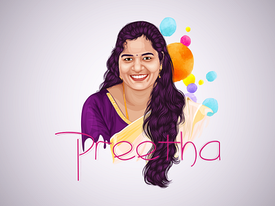 Preetha adobe illustrator digital art digital drawing illustrator drawing