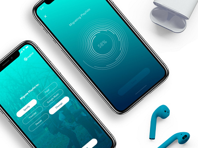 SongShift - Migration airpods andregivenchy application experience givenchy interface iphone x mobile music product design ui ux