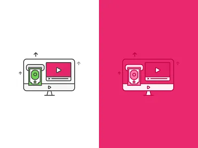 CPV Icon Illustration aparat cost cpv icon illustration money video