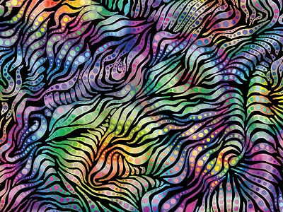 Waveform art contemporary art graphic illustration