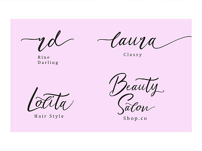 Minimal Signature Font classy commercial contemporary fashion feminine logotype merchandise script sophisticated stylish trendy wedding