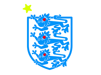 Star Gazing crest england football logo soccer three lions world cup