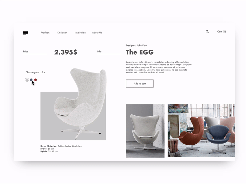 E-Commerce Single Item 012 #dailyui app design e commerce invision single item ui design ux design