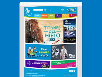 Papalote Museo del Niño ui ux web design