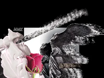 FLOATING FACE 2 art artsy design designer distortion girl illusion model photoshop space