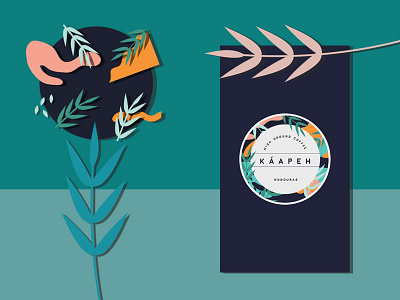 Logo Design For Coffee Brand blue branding coffee design green honduras logo