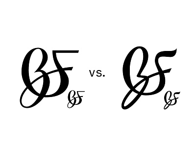 BJF Signitures lettering script signature