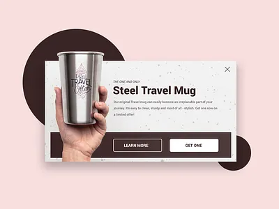 Pop-Up / Overlay daily dailyui design experience overlay pop up travel ui uiux user web