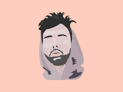 Portrait album artwork artwork band design face head limited color palette portrait