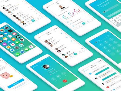 Rebtel Redesign calling app ios ui