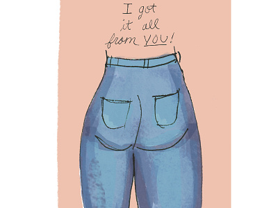 Illustrated Greeting Card graphic design hand lettering illustration pastels