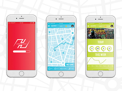 Huffy Adventure—Mobile App adobexd app design game mobile mockup phone ui ux
