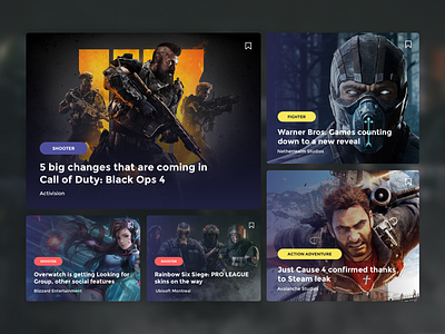 Gaming Cards 2.0 cards design games gaming minimalist sketch ui