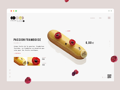 Caffè & bakery Restorants UI cake clean cook ecler fruit landing online shop product design restorant ui ux vector