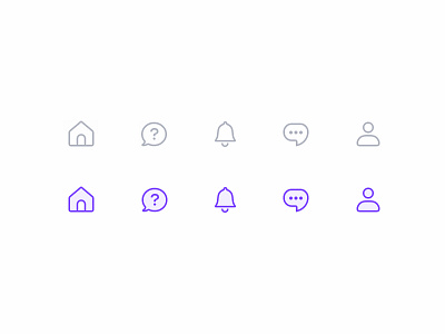 Slon for iOS - Icons flat fresh icon icons illustrator line minimal new purple thin