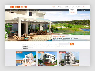 Hodz (huis onder de zon) home real estate realtor spain sun website