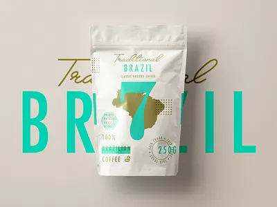 Traditional 7 Coffee | Brazil brazil coffee design packaging type
