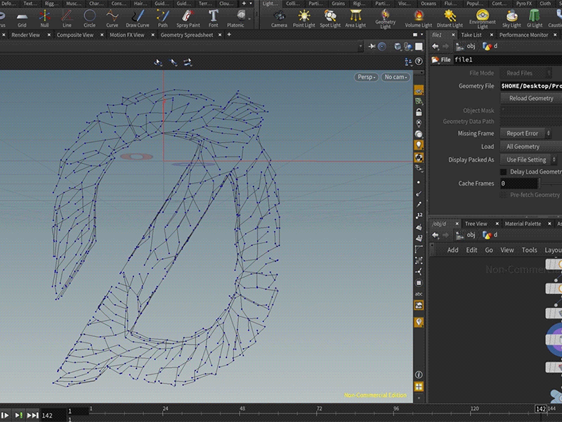 Sunday Training #01 3d animation diffusion effect grow houdini render training tutorial