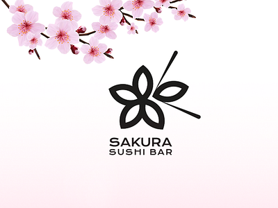 Sakura Logo Design Challenge bold brand concept design identity logo sakura solid strong