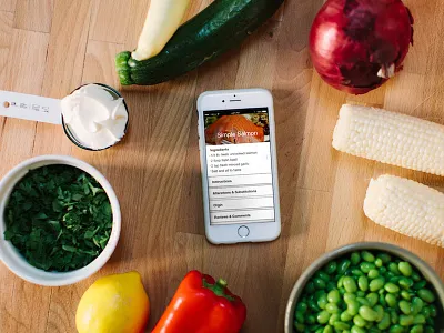 True Dish app cooking design food graphics mobile process recipes strategy ux