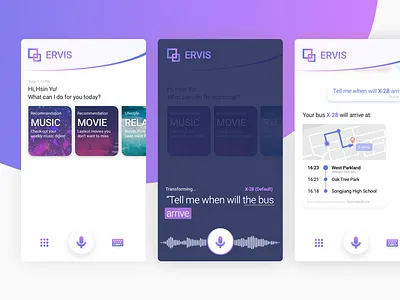 Conversational UI, AI bot, personal assistant concept app chatbot conversation map message recommendation ui ux voice