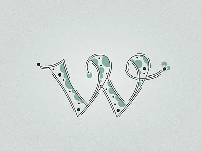 Wonderland 36daysoftype design dropcap graphic illustration letter logo modern retro type typography vector