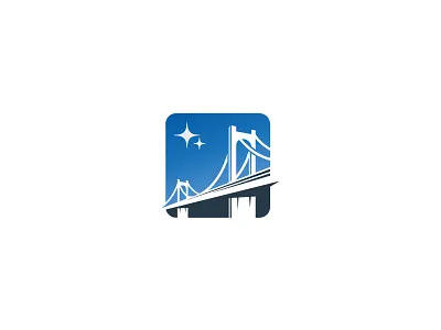 Bridge architecture bridge gate logo negative space road scredeck structure travel