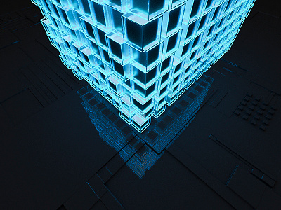 Cube c4d cinema 4d cube lightning photoshop render
