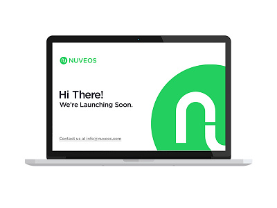 Coming Soon Page for Nuveos design ui web