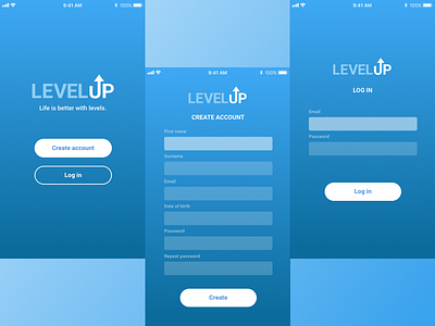 Daily UI - 001 app appdesign dailyui dailyuichallenge levelup ui uichallenge