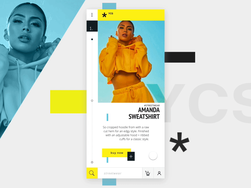 *YCS Project animation design e commerce invision invisonapp mobile project studio ui