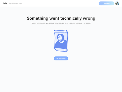 503 page 503 error page foriio portfolio