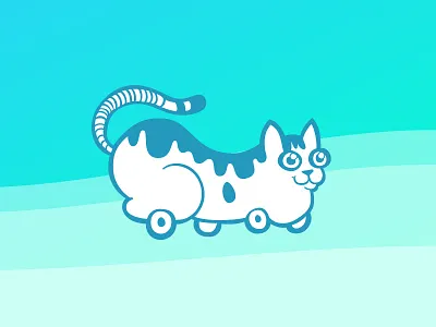 Cat Car car cat cat illustration illustration isobel just for fun