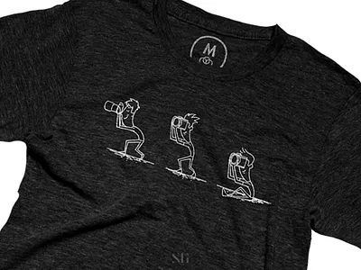 Photographer T-shirt apparel branding camera illustration illustrator minimal photograph photographer screeprint shirt t shirt vector