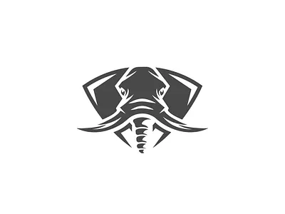 Elephant logo animal branding creative design dribbble elephant graphicdesign illustration logo minimal negativespace smart