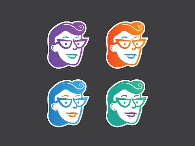 Profile Avatar assistant avatar face glasses technology woman