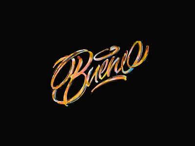 bueno! calligraphy design handlettering lettering logo type