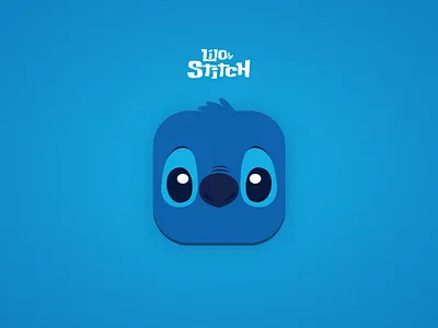 Daily UI — App Icon #005 005 challenge daily ui 005 dailyui dailyui005 disney lilo stitch graphic design icon app ui design user experience user interface design ux design web design