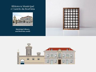 Albergaria-a-Velha - City Illustration art building castle city graphic design illustration monuments places vector