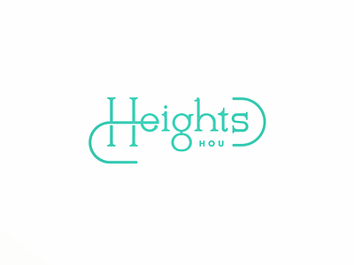 Heights - Houston, TX heights hou houston htx logo logo design texas type typography