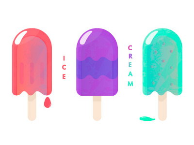 Ice cream color cute design drawing icecream illustration kawaii palette sketch vector