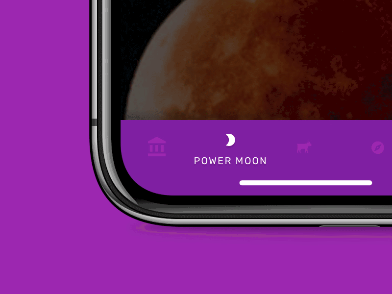 Material Bottom Navigation after effects app bottom tab bar bottom tab nav interaction design iphone x material material design nav purple tabs