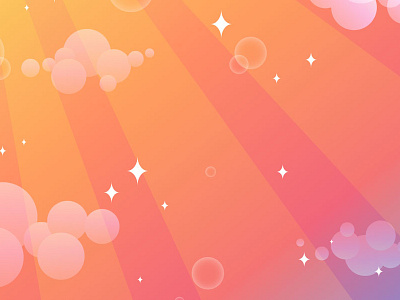 Sunshine background blue day happy illustration orange sky sparkle sunny vector