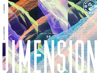 Jam Of The Week | 08 4th dimension colors cudye experimental jam of the week letters straight bangahs syndicate typography ui ui design