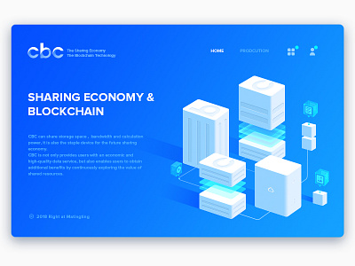 Blockchain Web redesign blockchain cloud icons illustration link sharing economy