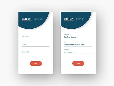 Daily UI 001 dailyui uiux user interface