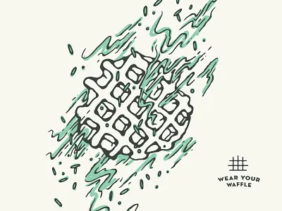 Wear Your Waffle apparel illustration onesie waffles