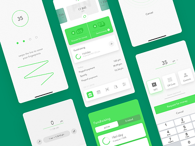 Bank App 7ninjas bank credit card finance get in bank interface mbank mobile payment product design ui ux