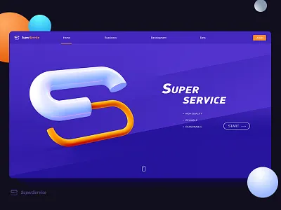 Superservice c4d photoshop web