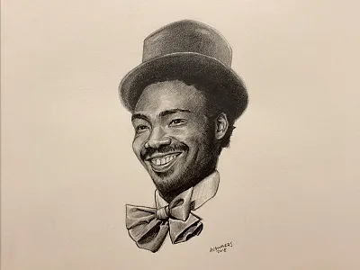 Childish Wonka childish gambino illustration lando pencils portrait sketch sketching willywonka